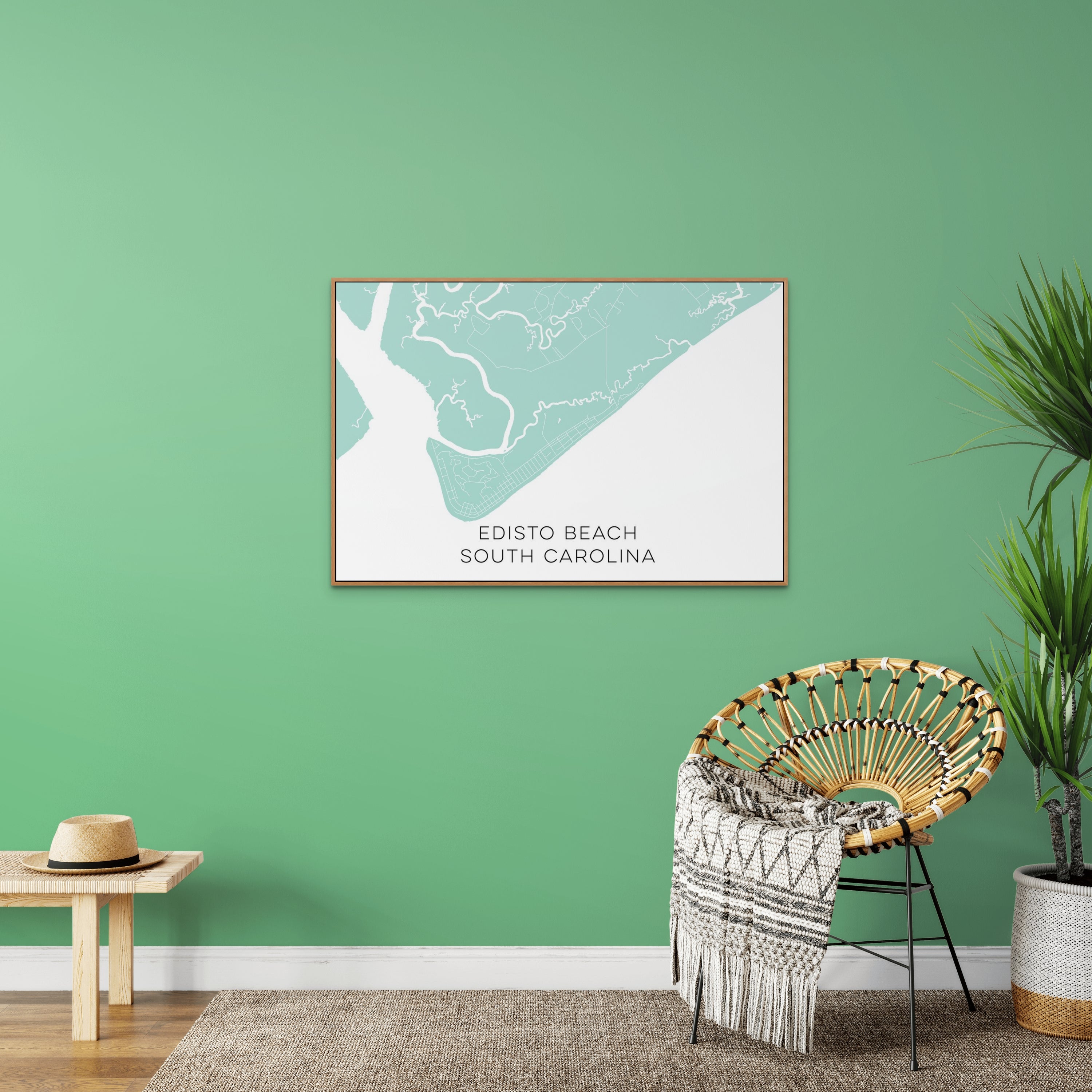 Edisto Island South Carolina Custom Map