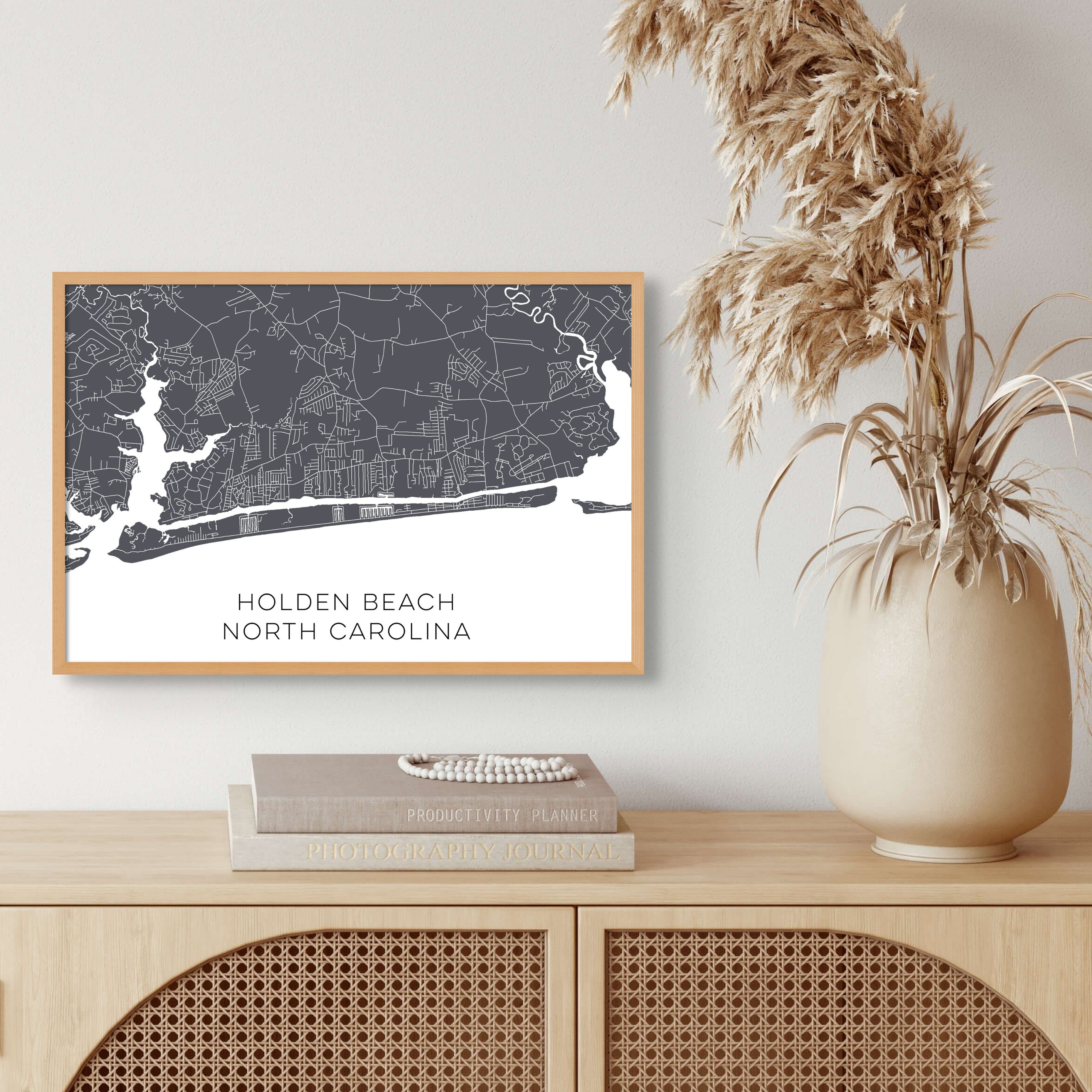 Holden Beach North Carolina Custom Map