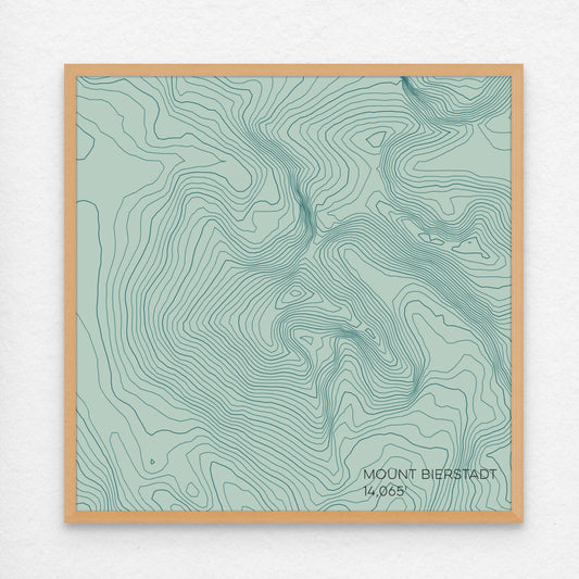 Mount Bierstadt Colorado Mountain Topographic Map