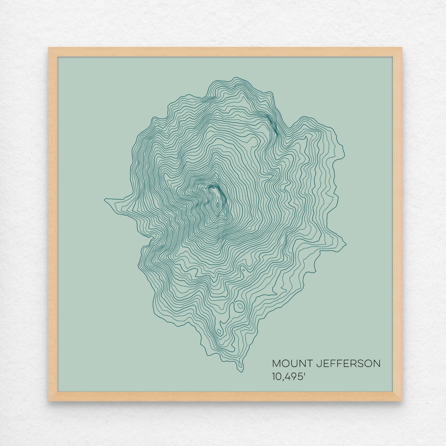 Mount Jefferson Oregon Mountain Topographic Map