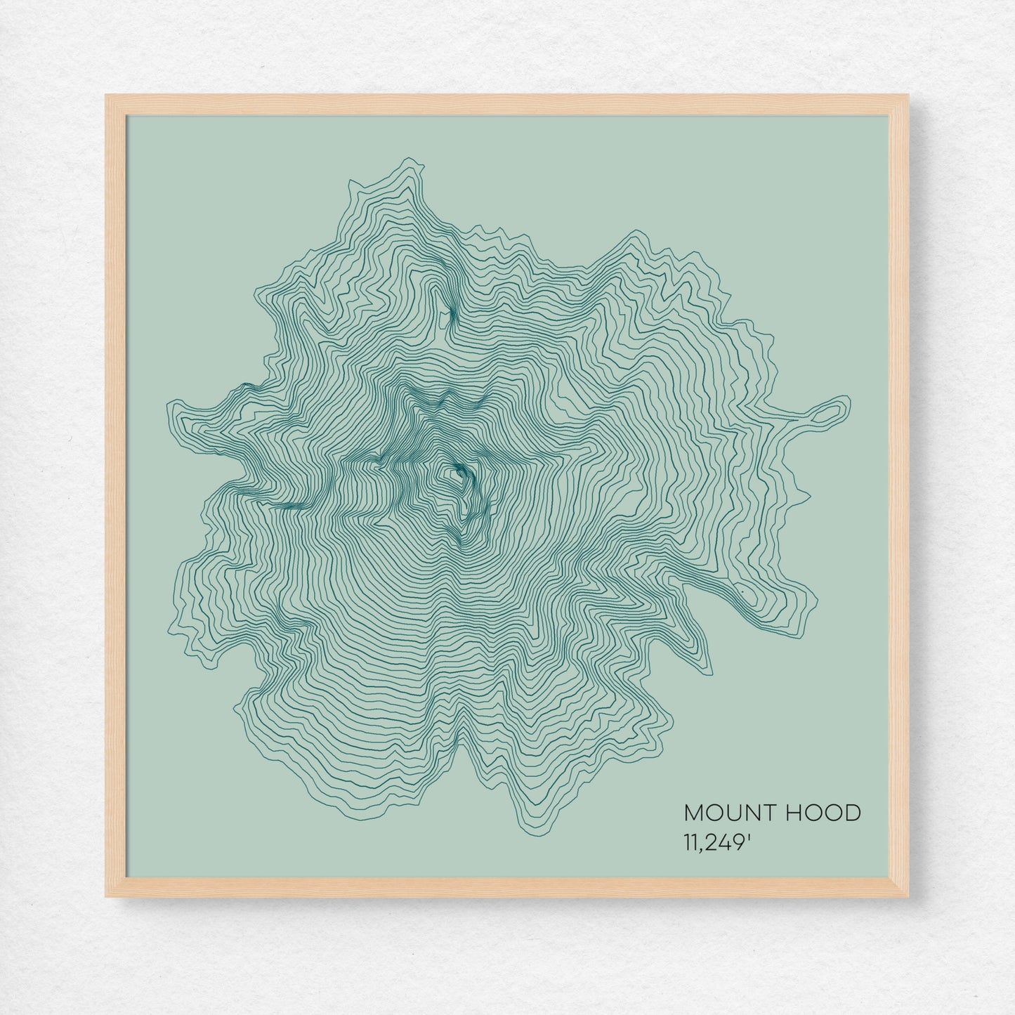 Mount Hood Oregon Mountain Topographic Map