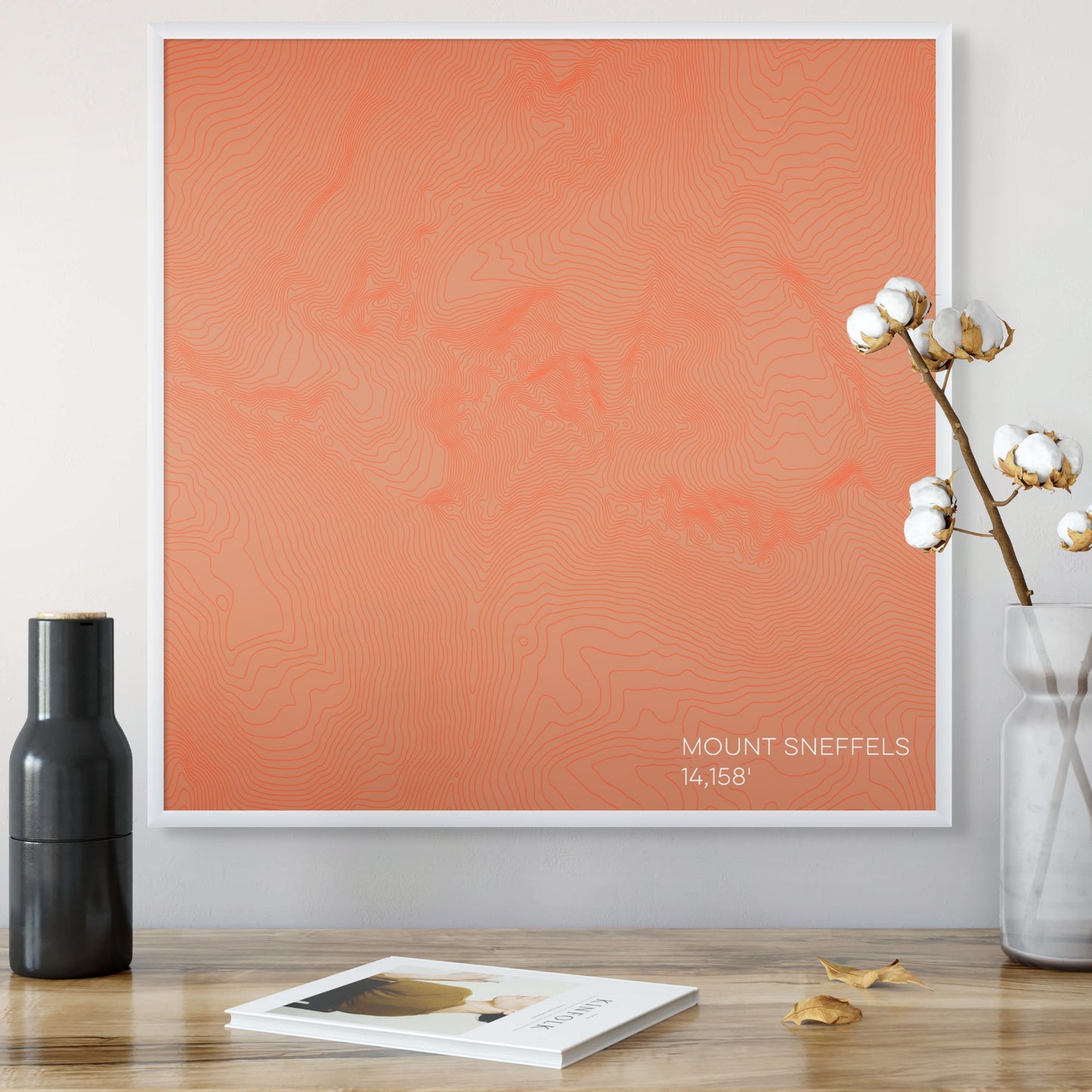 Mount Sneffels Colorado Mountain Topographic Map