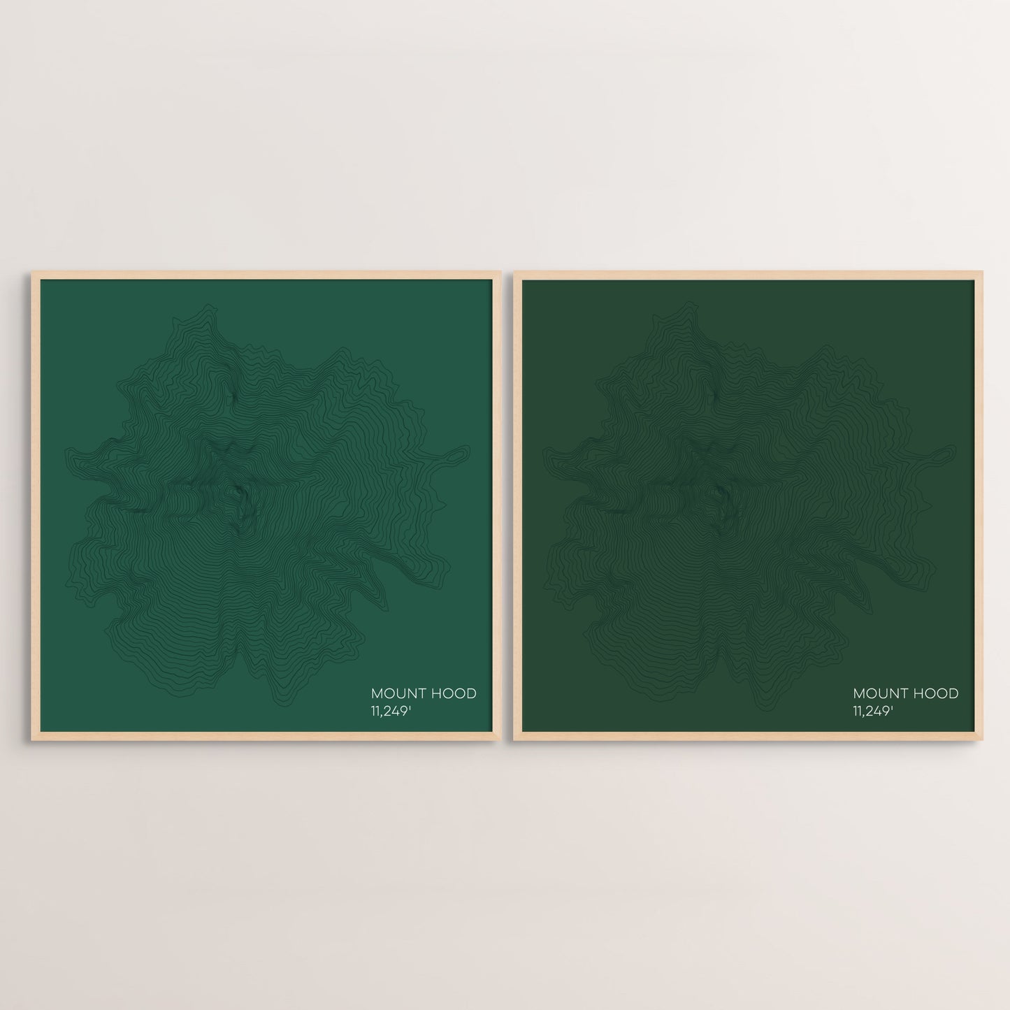 Mount Hood Oregon Mountain Topographic Map