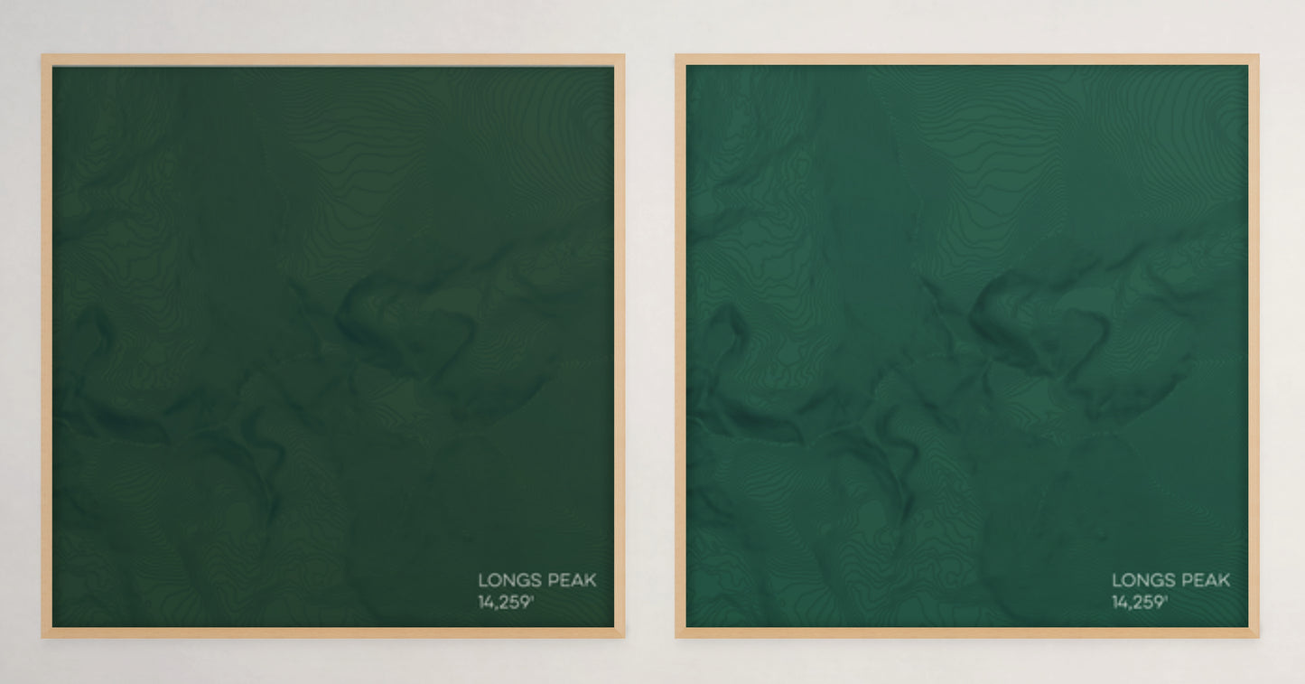 Longs Peak Colorado Mountain Topographic Map
