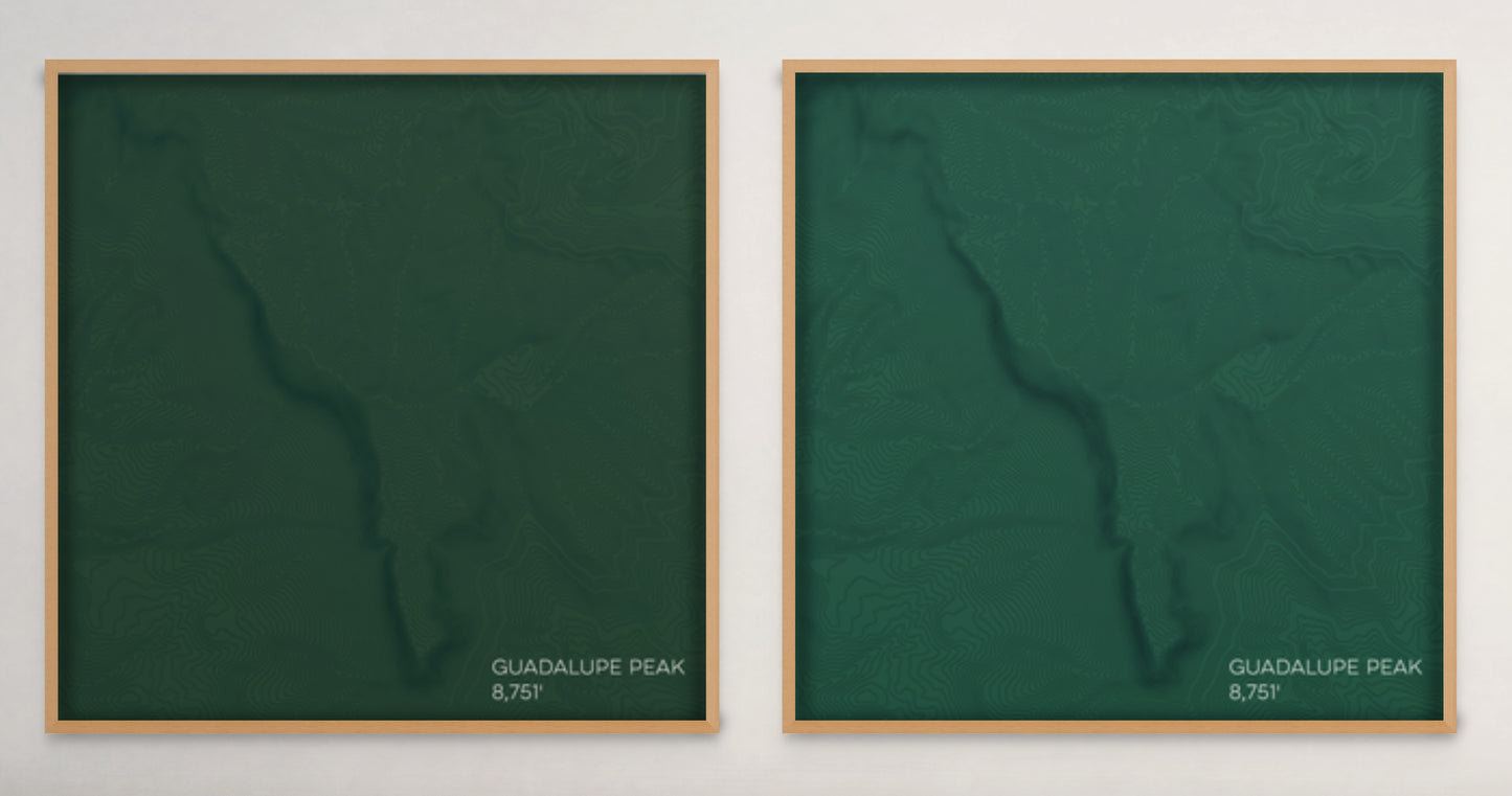 Guadalupe Peak Texas Mountain Topographic Map