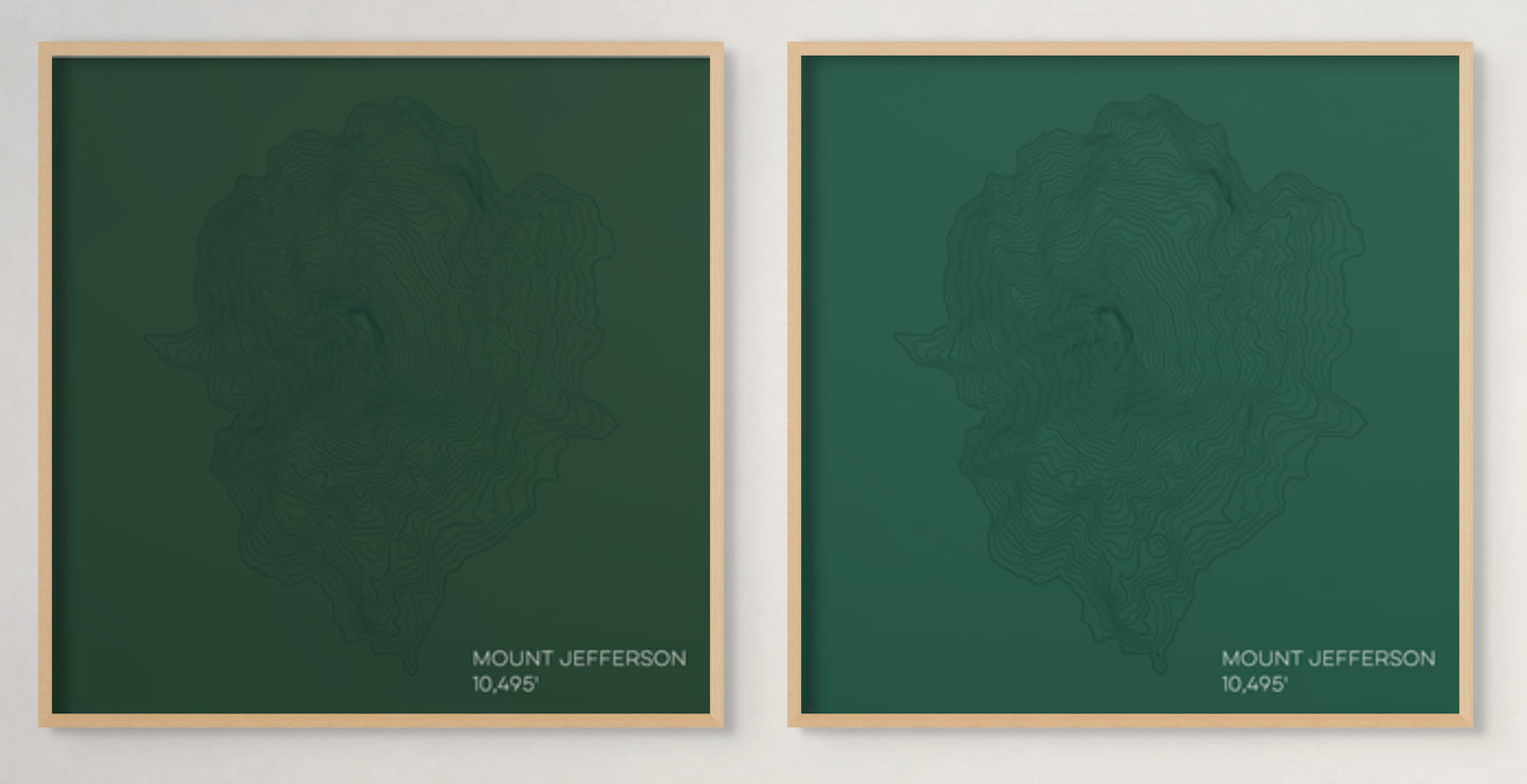 Mount Jefferson Oregon Mountain Topographic Map
