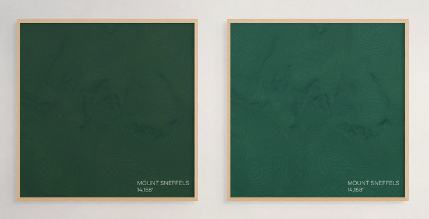 Mount Sneffels Colorado Mountain Topographic Map