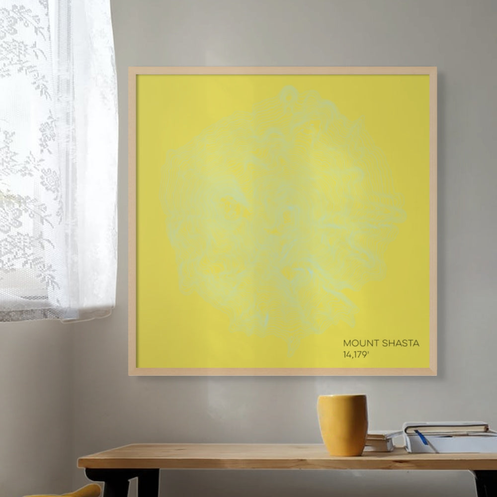 Mount Shasta California Mountain Topographic Map