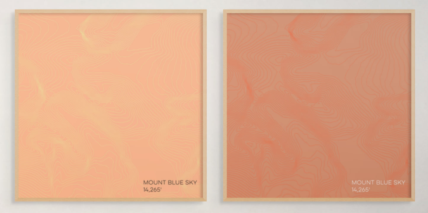 Mount Blue Sky Colorado Mountain Topographic Map
