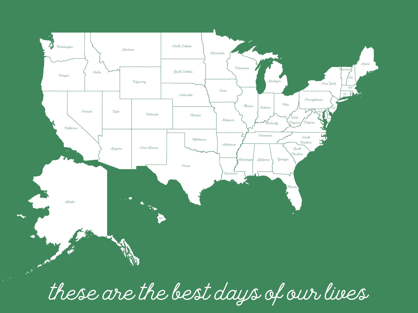 These Are The Best Days of Our Lives United States Map • Custom United States Map • United States Travel Map • Pushpin Map • Personalized Map Gift • Perfect Gift for Him • Perfect Gift for Her • Personalized Gift