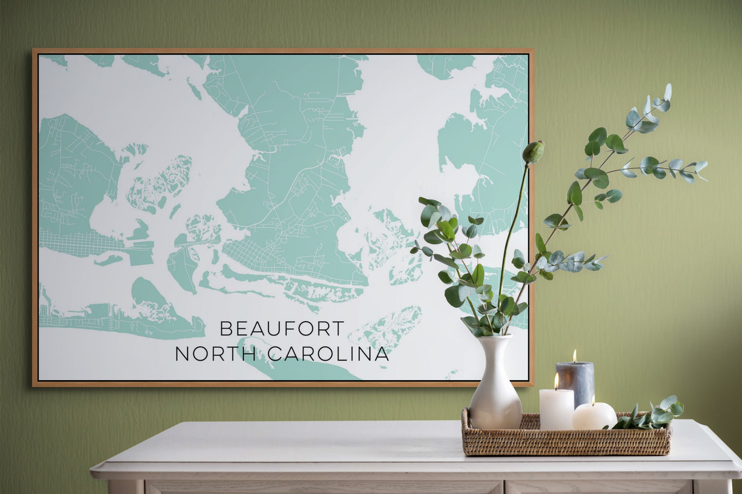 Beaufort North Carolina Map • Beaufort NC Custom Map