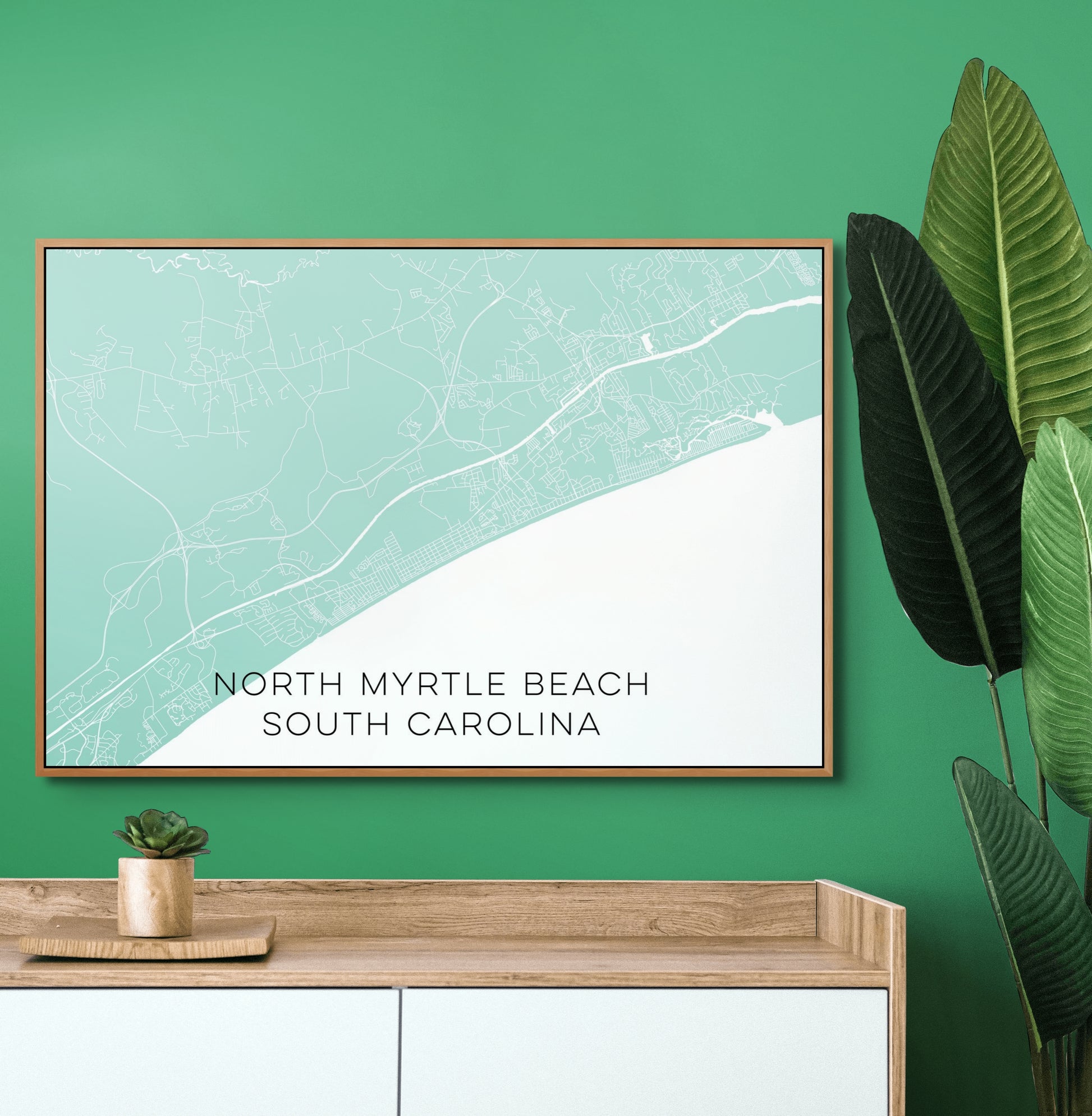 North Myrtle Beach South Carolina Custom Map