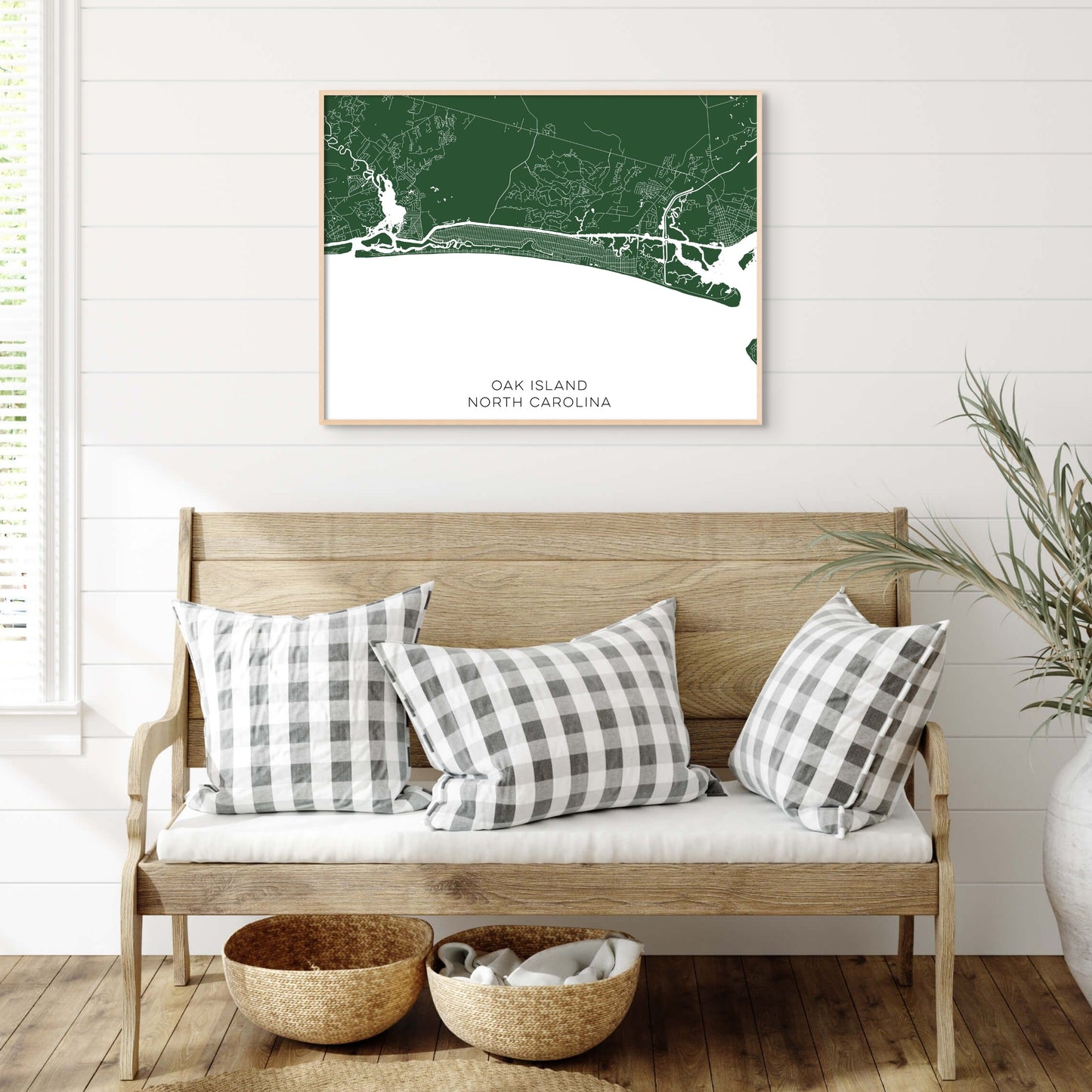 Oak Island North Carolina Map • Oak Island NC Custom Map