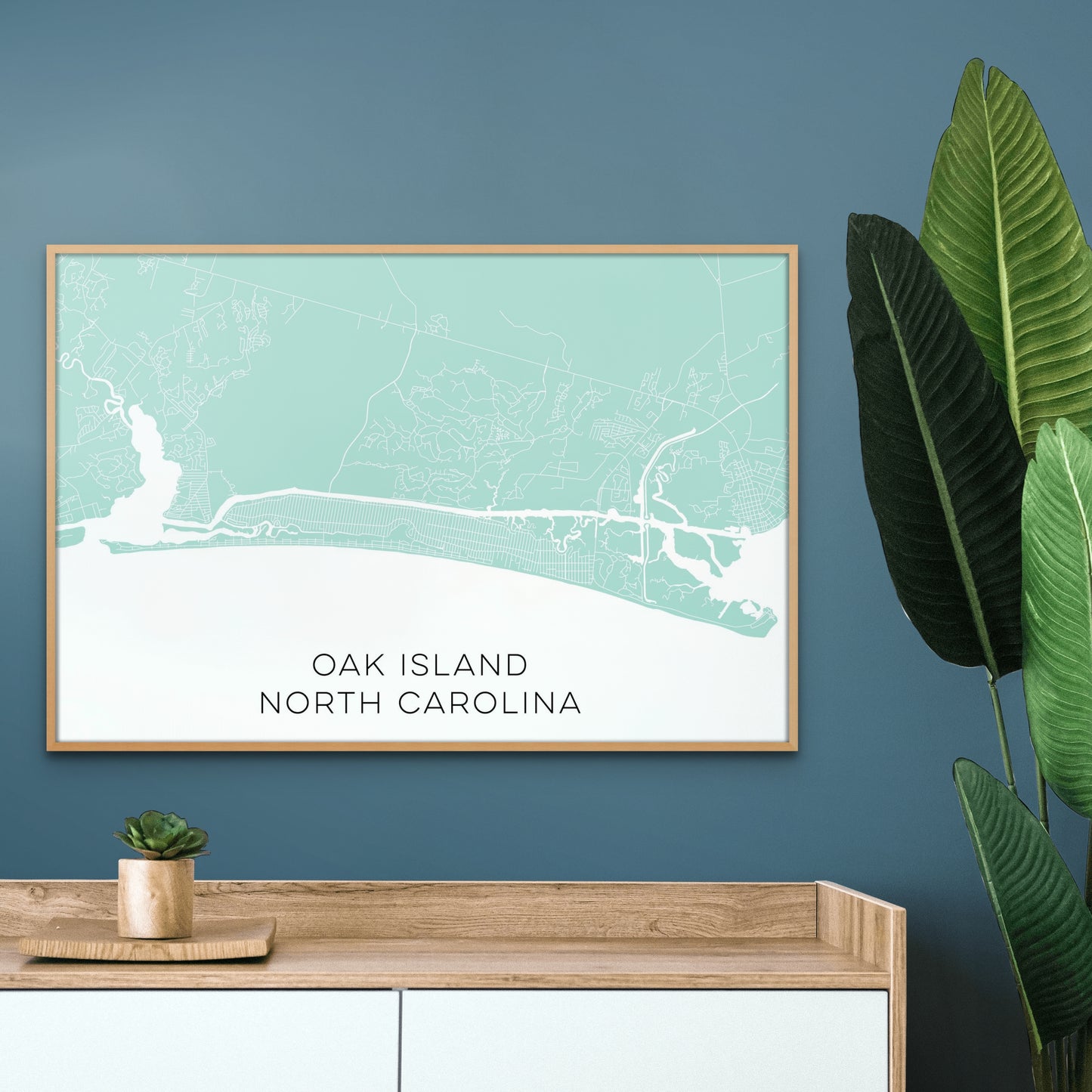 Oak Island North Carolina Map • Oak Island NC Custom Map