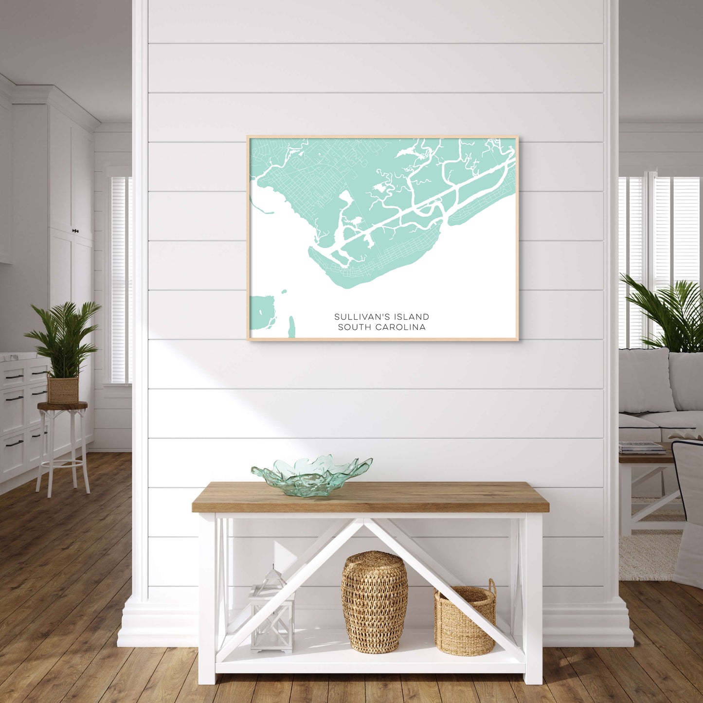 Sullivan’s Island South Carolina Map • Sullivan’s Island SC Custom Map