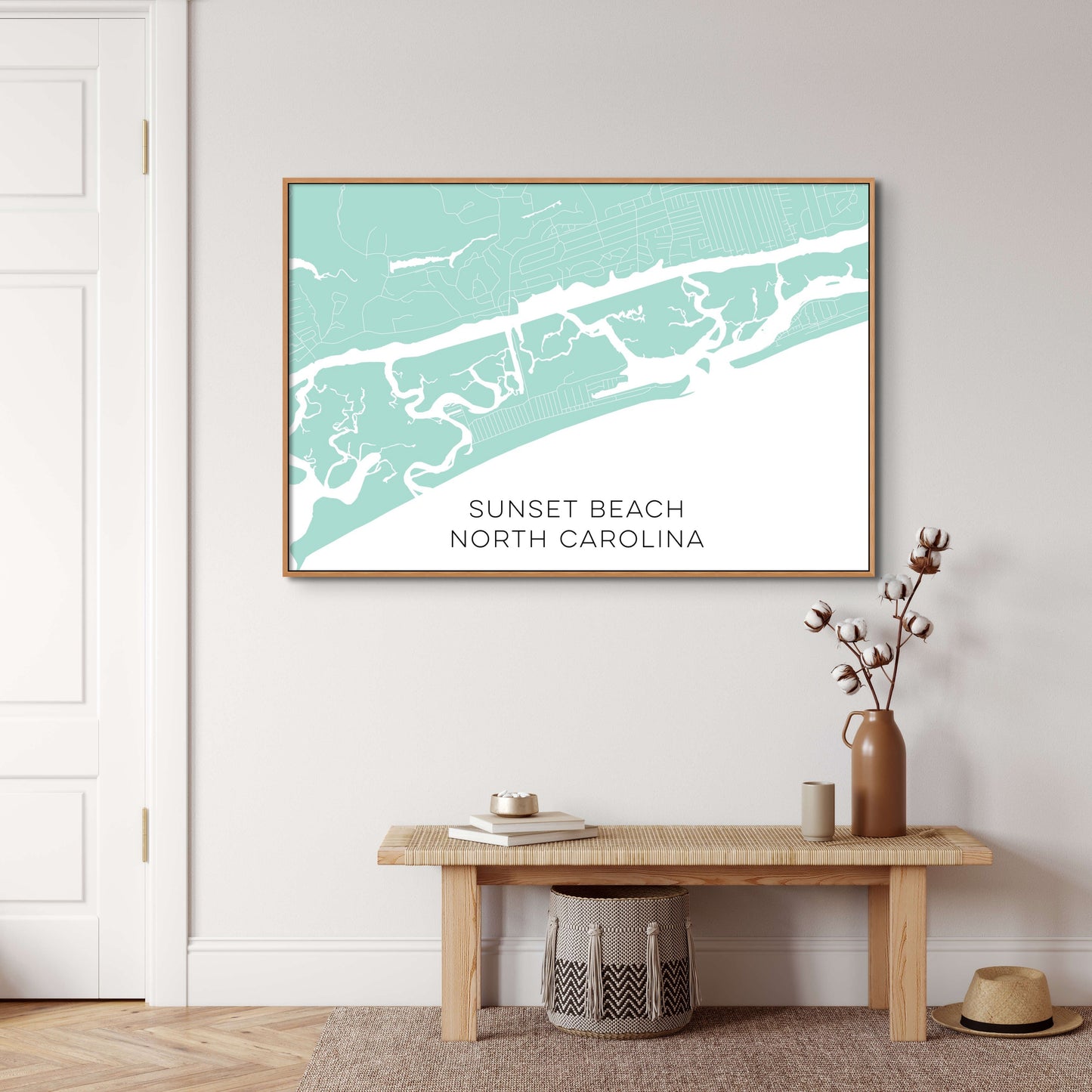 Sunset Beach North Carolina Map • Sunset Beach NC Custom Map