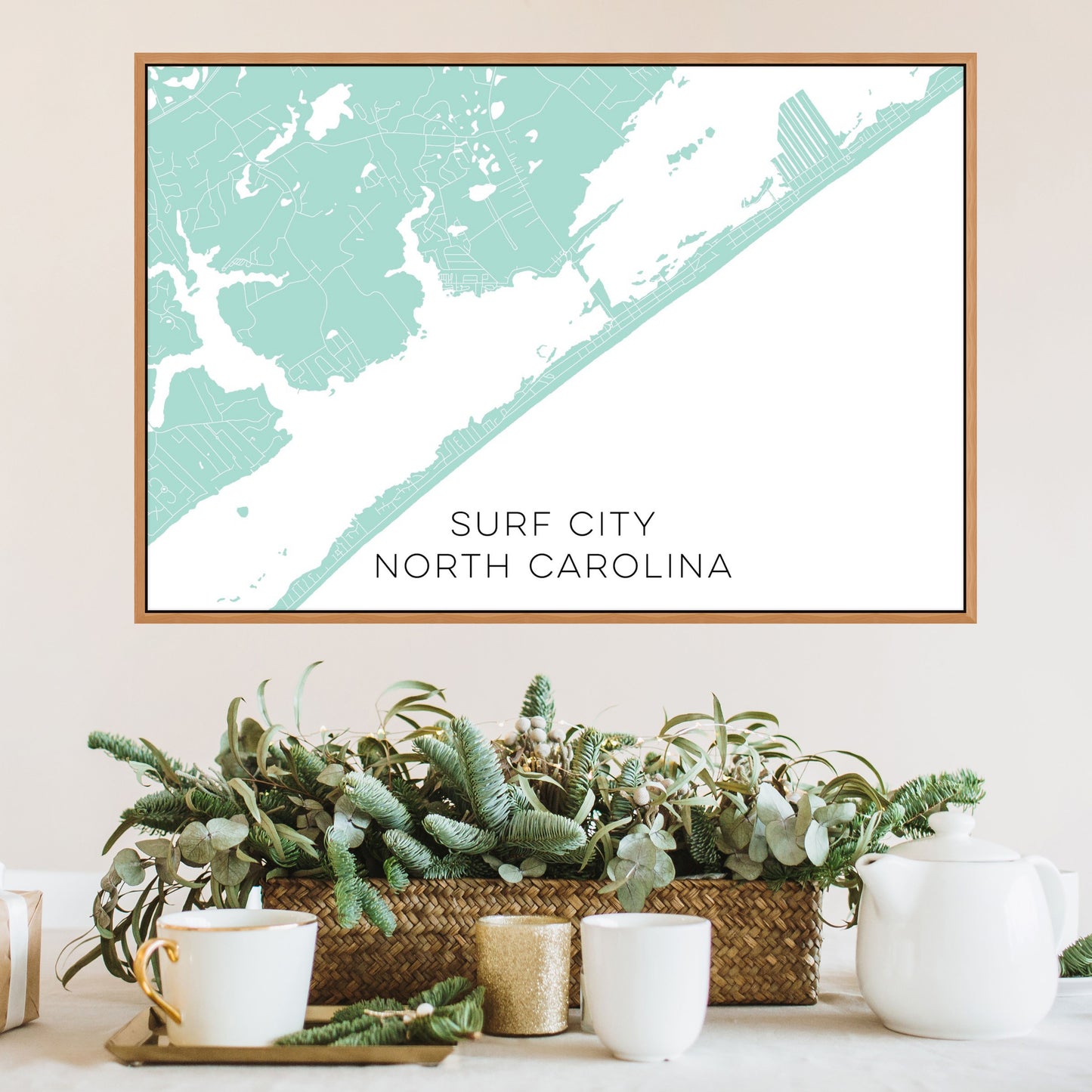 Surf City North Carolina Map • Surf City NC Custom Map