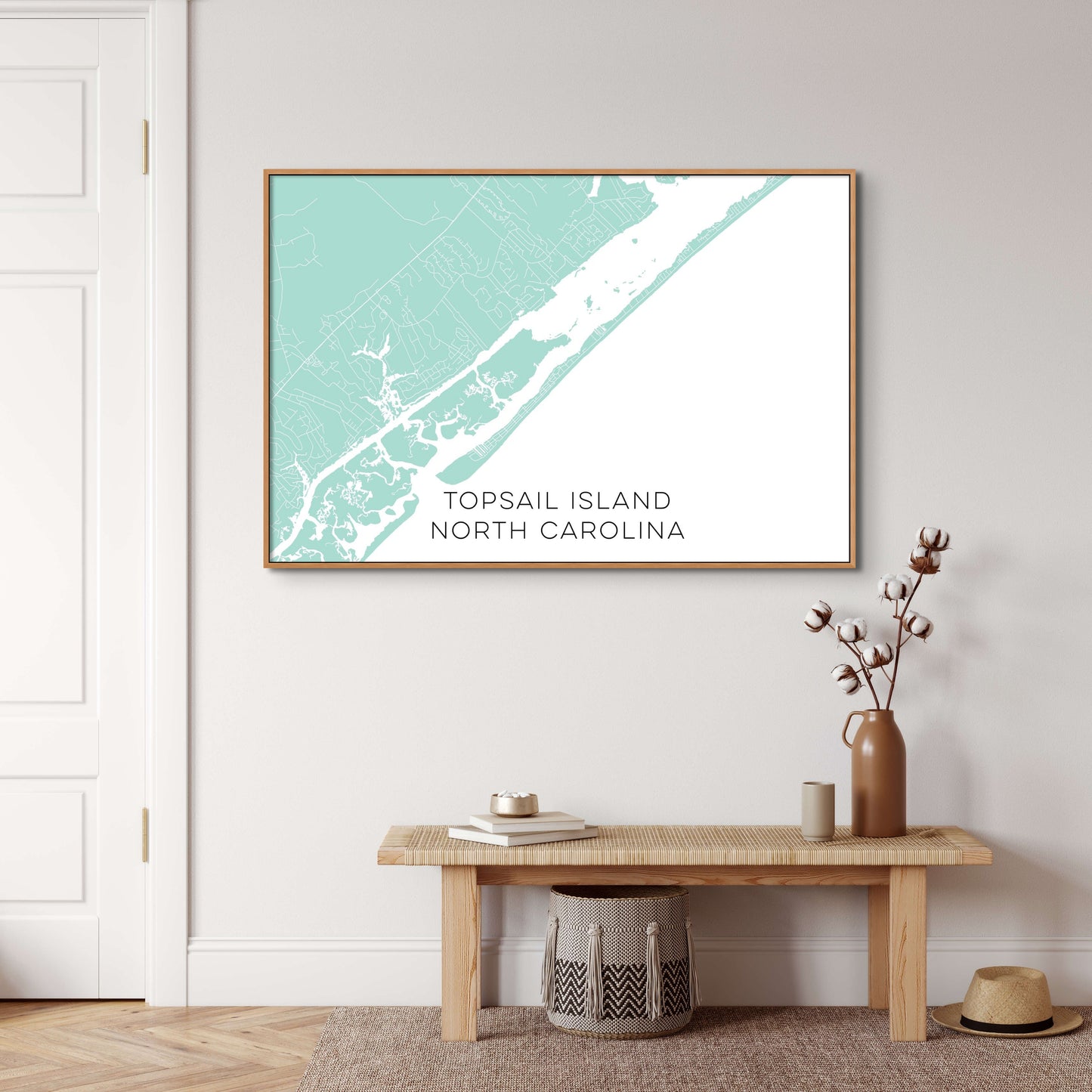 Topsail North Carolina Map • Topsail NC Custom Map