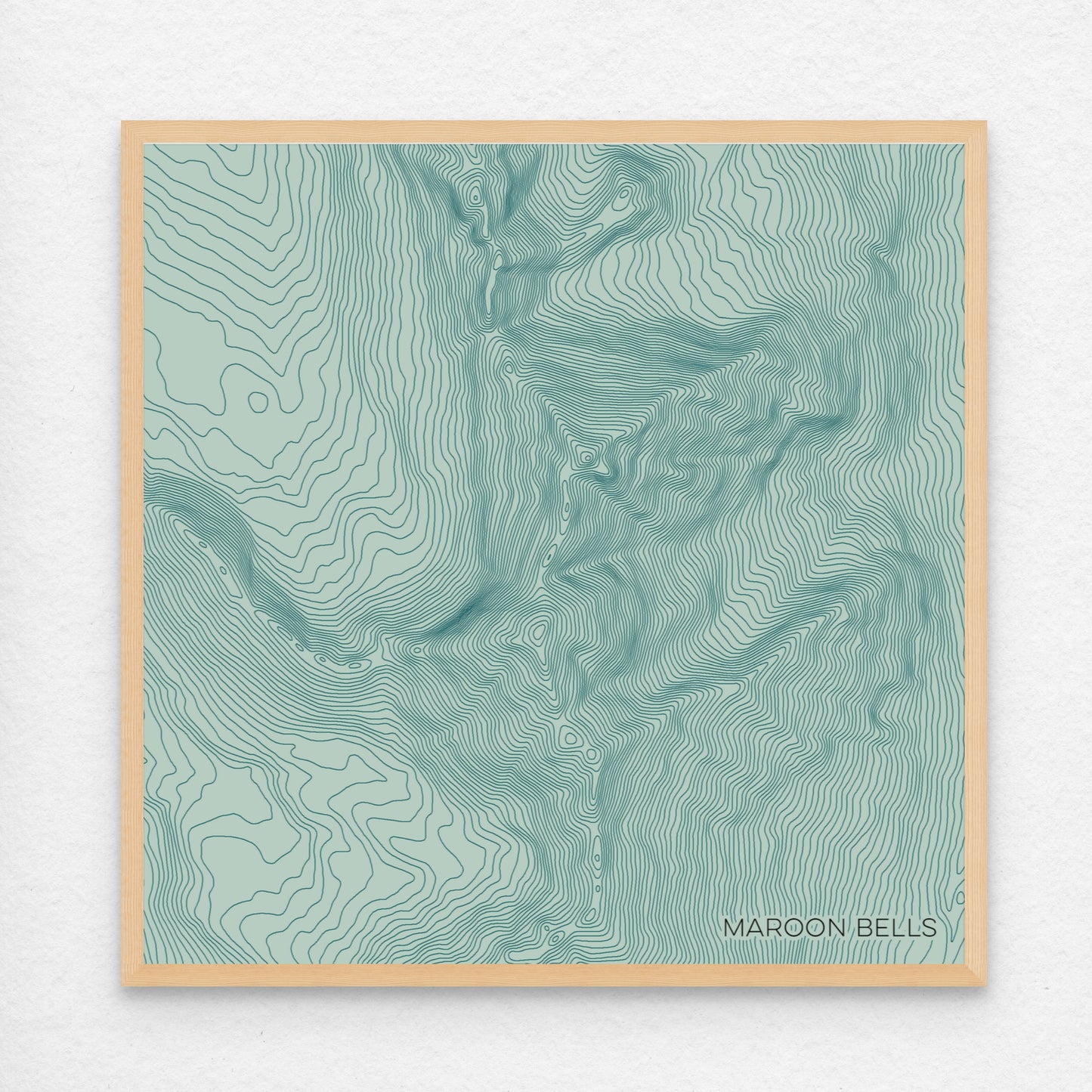 Maroon Bells Colorado Mountain Topographic Map