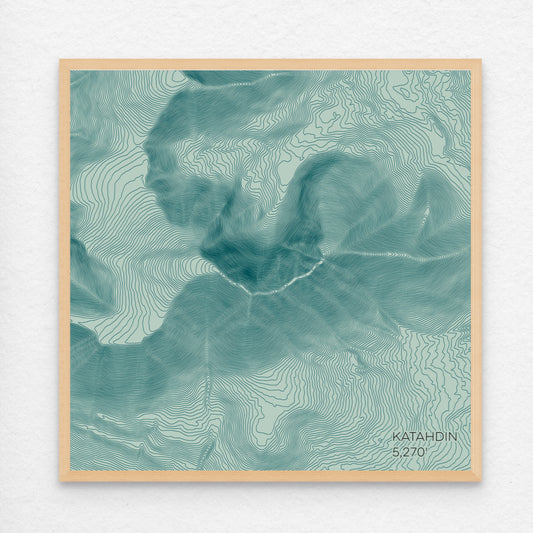 Katahdin Maine Mountain Topographic Map