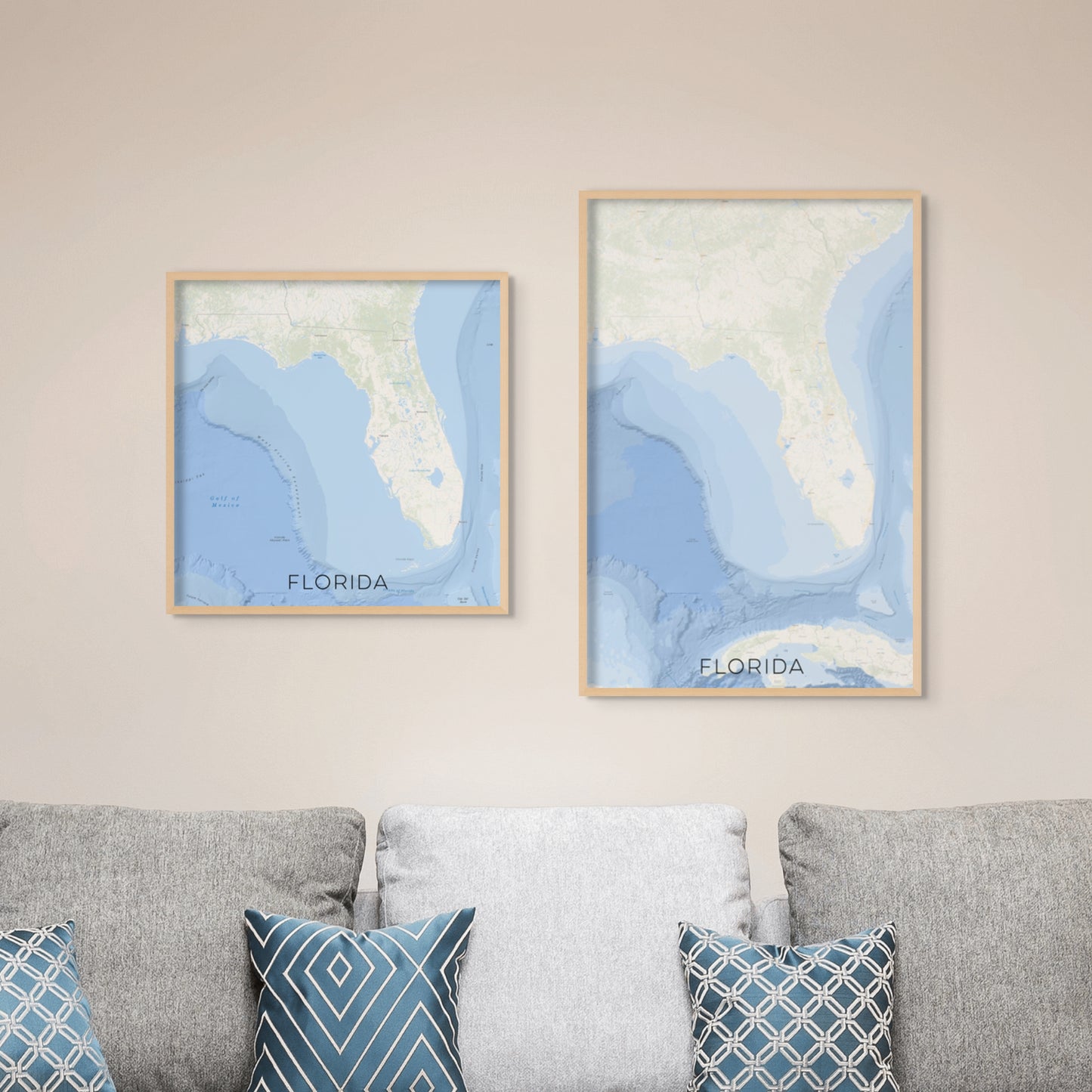 Florida Coastline Map, Florida Ocean Floor Map