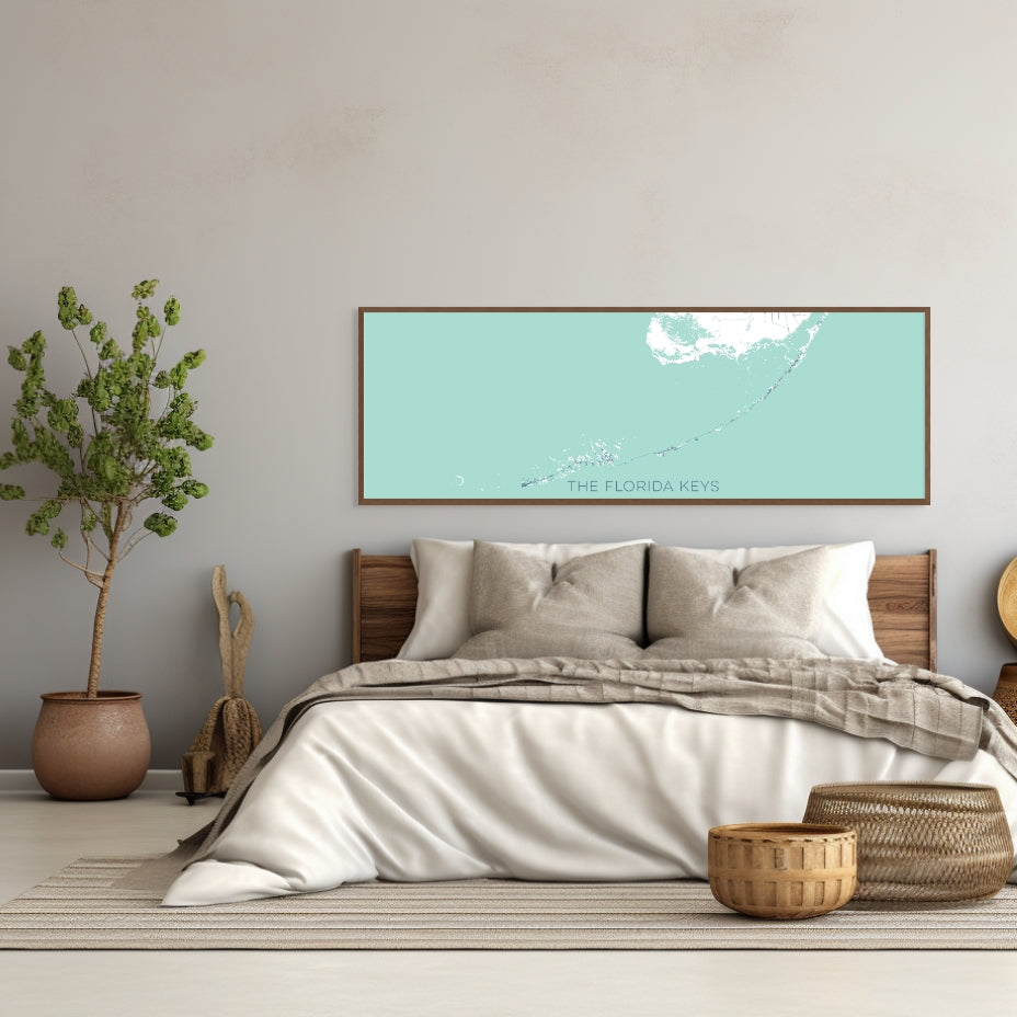 Framed Panoramic Map for Any Location