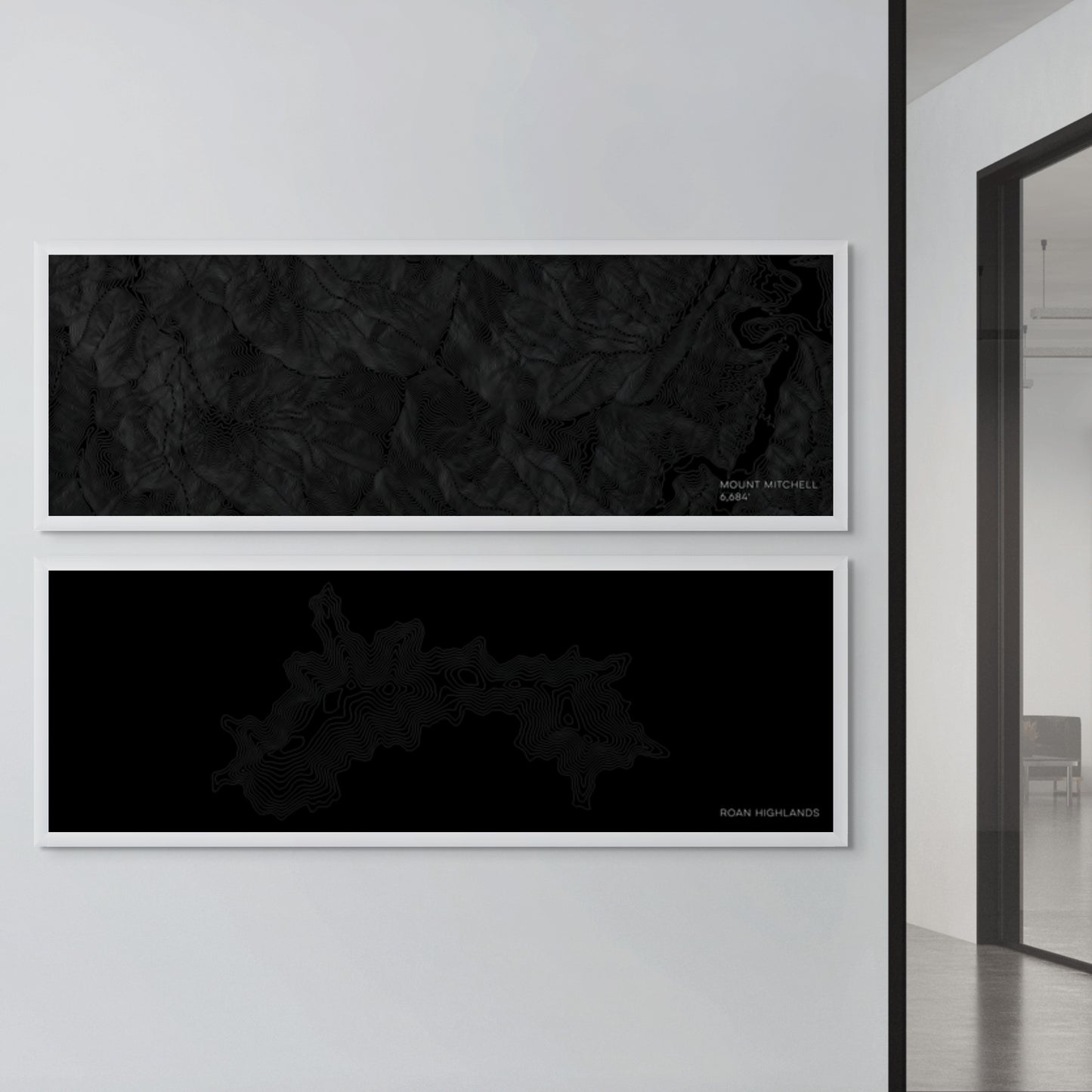 Framed Panoramic Map for Any Location