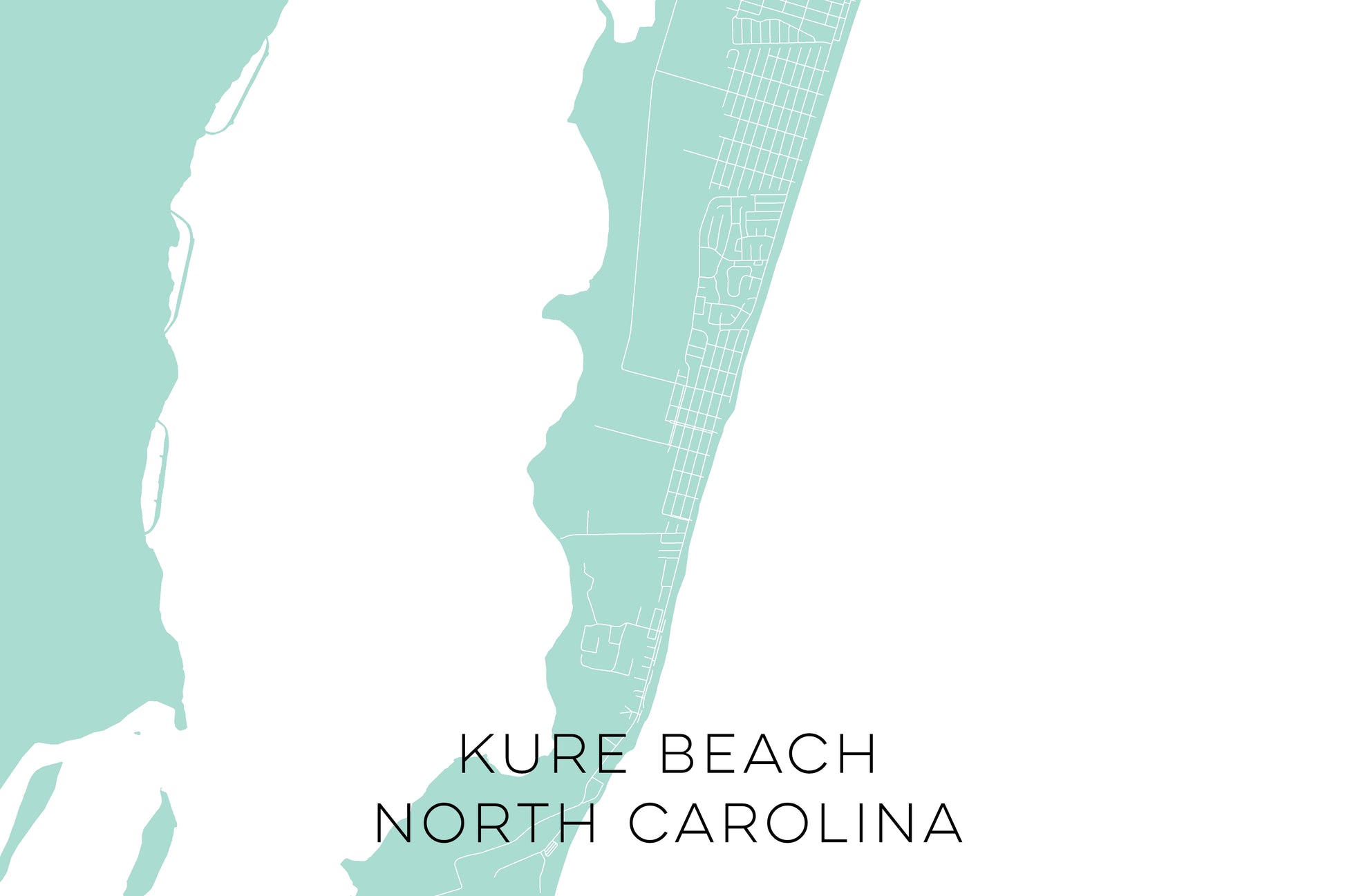 Kure Beach Custom Map